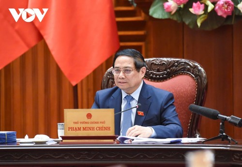 Le Premier ministre Pham Minh Chinh préside une réunion préparatoire aux négociations commerciales avec les États-Unis - ảnh 1