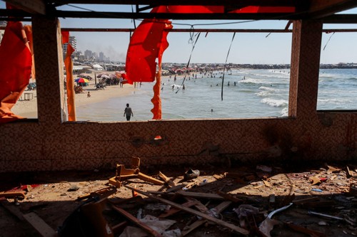 Gaza: 33 morts dans une frappe israélienne contre un restaurant - ảnh 1