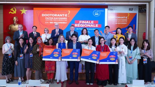 Hanoï accueille la première finale Asie-Pacifique du concours “Ma thèse en 180 secondes” - ảnh 5
