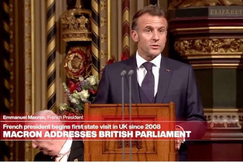 Emmanuel Macron à Londres: un appel franco-britannique pour l’ordre mondial  - ảnh 1