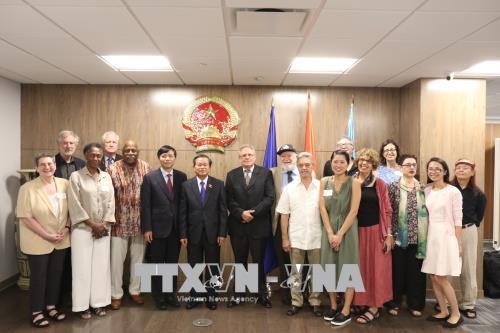 Dô Bá Ty rencontre des organes de représentation du Vietnam à New York - ảnh 1