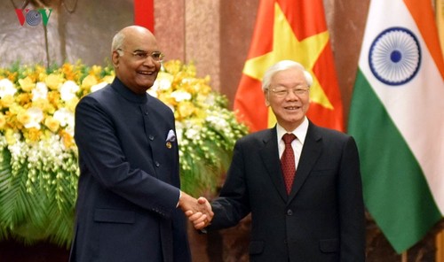 Cérémonie d'accueil du président indien Ram Nath Kovind - ảnh 1