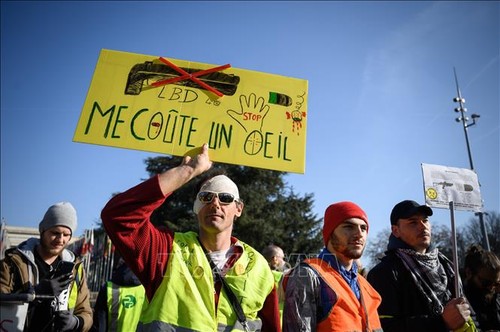 Suisse: Les «gilets jaunes» prennent la place des Nations - ảnh 1