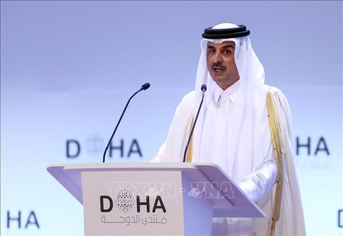 L’émir du Qatar se rend en Égypte pour une visite officielle - ảnh 1