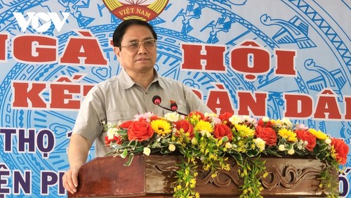 Pham Minh Chinh à la fête de l’union nationale à Cân Tho - ảnh 1