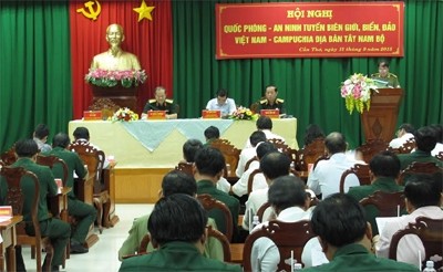 Hội nghị Quốc phòng-an ninh tuyến biên giới biển, đảo Việt Nam -Campuchia địa bàn Tây Nam bộ - ảnh 1