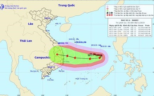 Bão số 6 giật cấp 14 diễn biến phức tạp - ảnh 1