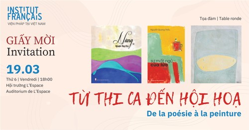 Tọa đàm từ thi ca đến hội họa với Lê Thiết Cương và Nguyễn Quang Thiều - ảnh 1