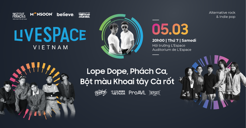 Đêm nhạc LiveSpace 3 - Phách Ca, Bột màu Khoai tây Cà rốt và Lope Dope - ảnh 1