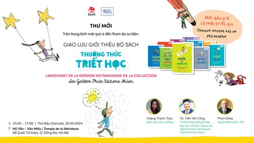 Giao lưu Mỗi đứa trẻ là một triết gia nhân dịp bộ sách Thưởng thức triết học - ảnh 1