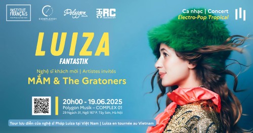 Bữa tiệc âm nhạc electro-pop Tropical của nghệ sĩ Pháp Luiza cùng hai ban nhạc trẻ Hà Nội - ảnh 1