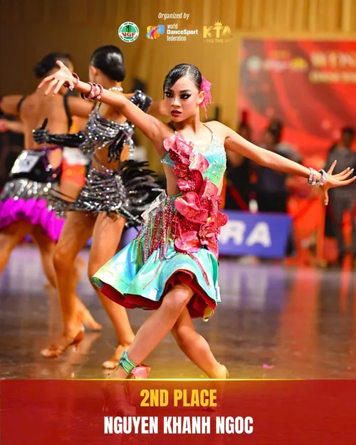 Nữ vận động viên 14 tuổi đoạt vị trí Á quân tại giải khiêu vũ thể thao châu Á - ảnh 2