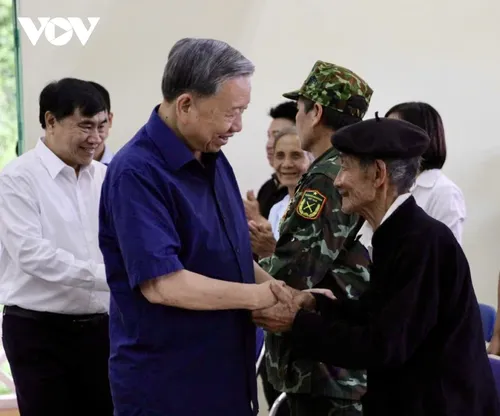 Tổng Bí thư Tô Lâm làm việc với chính quyền xã vùng biên giới tỉnh Điện Biên - ảnh 5