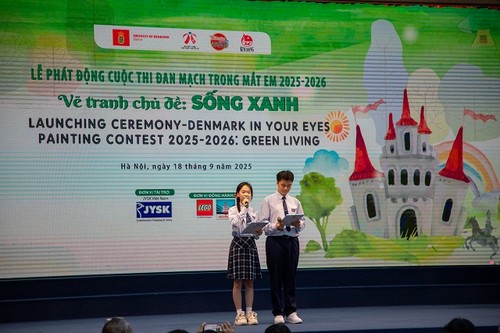 Lễ phát động Cuộc thi vẽ tranh “Đan Mạch trong mắt em” năm 2025 với chủ đề “Sống Xanh" - ảnh 4