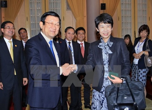 ประธานประเทศ เจืองเติ๊นซาง ให้การต้อนรับคณะผู้ประกอบการญี่ปุ่น - ảnh 1