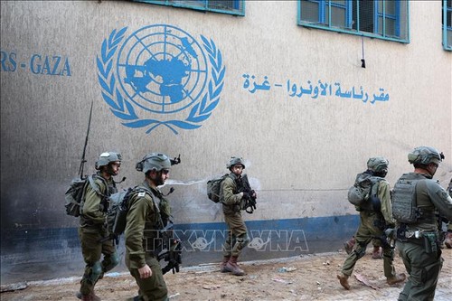 อิสราเอลทำลายสำนักงานของ UNRWA - ảnh 1