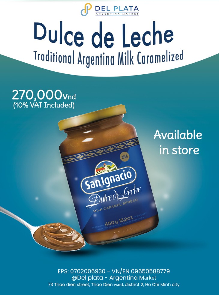 El dulce de leche de Argentina llegará a consumidores vietnamitas - ảnh 1