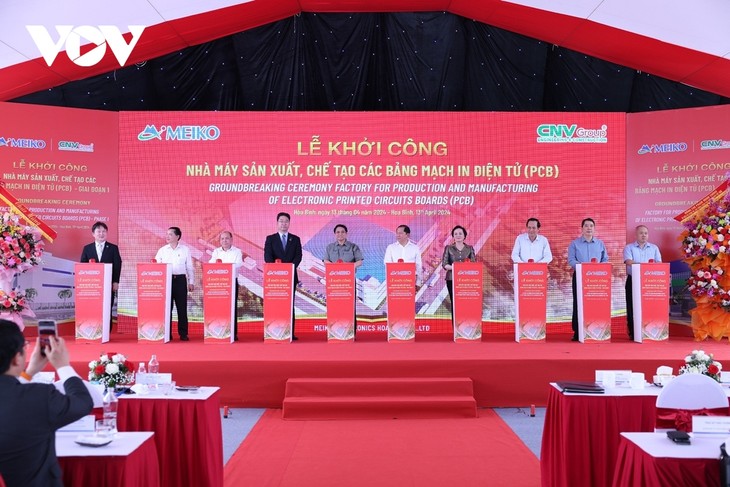 Arranca la construcción de fábrica de placas de circuitos impresos electrónicos en Vietnam - ảnh 1