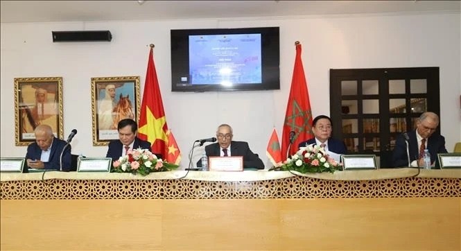 Imagen del presidente Ho Chi Minh resalta en un simposio en Marruecos - ảnh 1