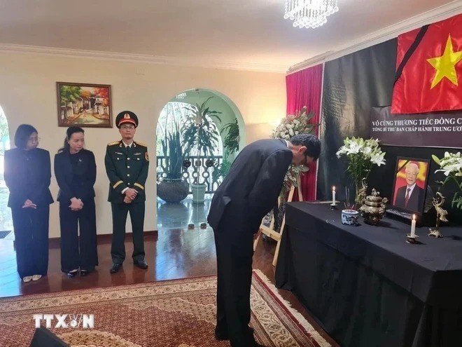 Brasil rinde homenaje póstumo al secretario general del PCV, Nguyen Phu Trong - ảnh 1