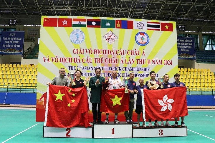 Vietnam logra campeonato de Torneo Asiático y Juvenil de Volante Patada - ảnh 1