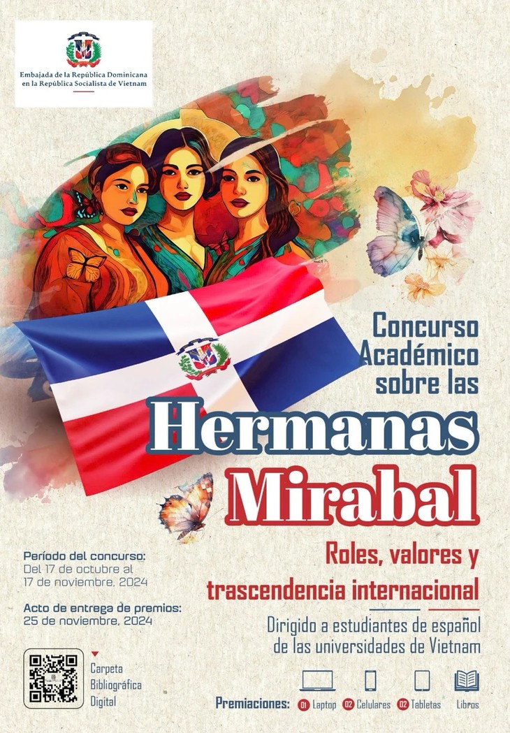 Arranca el primer concurso académico sobre las Hermanas Mirabal de República Dominicana en Vietnam - ảnh 1