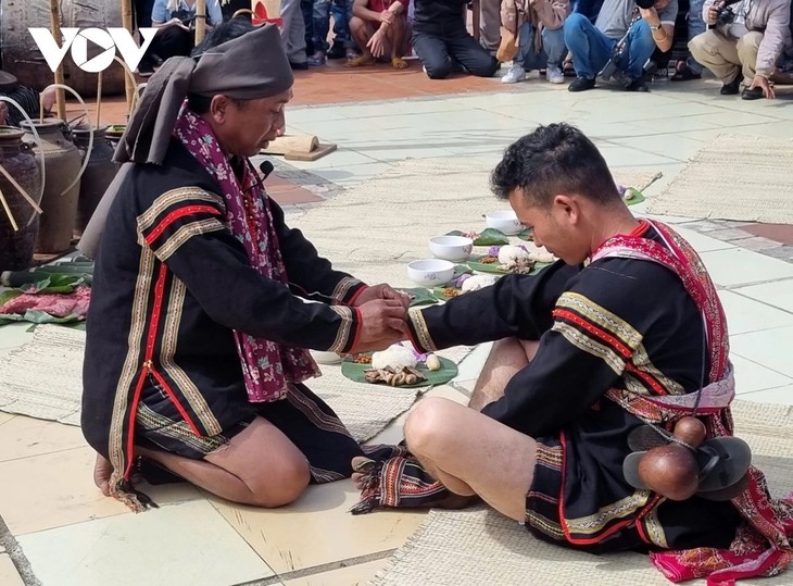 Ritual de quitar el brazalete que marca la madurez de los Ede en Dak Lak - ảnh 2