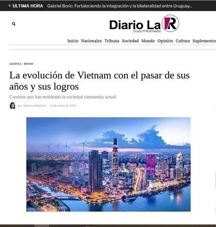 Medio uruguayo destaca la evolución de Vietnam - ảnh 1