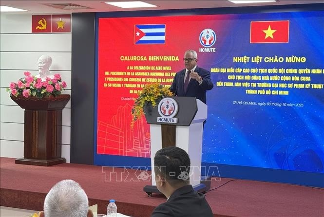 Presidente del Parlamento de Cuba desarrolla agenda en Ciudad Ho Chi Minh - ảnh 2