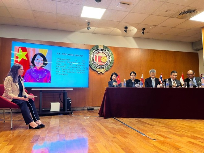 Vietnam resalta sus avances en el proceso de Renovación en un seminario de la ASEAN en Argentina - ảnh 2