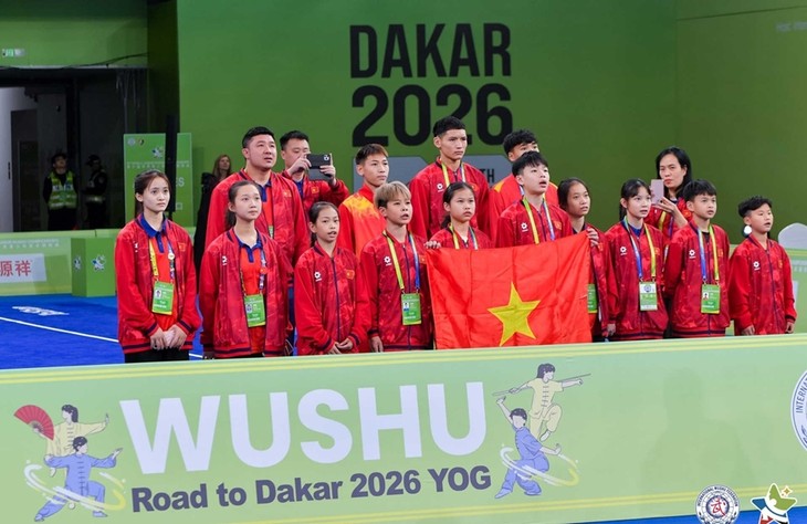 Vietnam logra siete oros en el Campeonato Mundial Juvenil de Wushu 2026 - ảnh 1