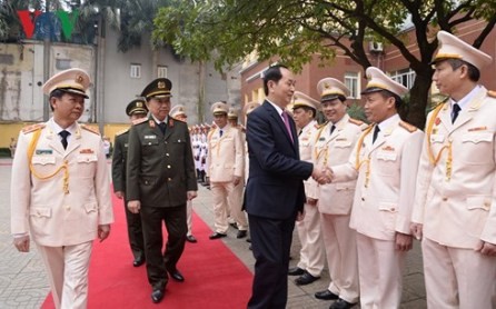 Conmemoran 65 aniversario de las Fuerzas de Guardia de la Seguridad Pública Popular - ảnh 1