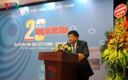 Celebran vigésimo aniversario del periódico de VOV - ảnh 1