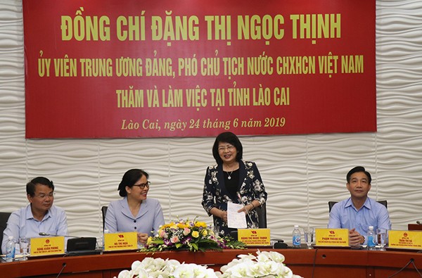 Vicepresidenta de Vietnam visita provincia de Lao Cai - ảnh 1