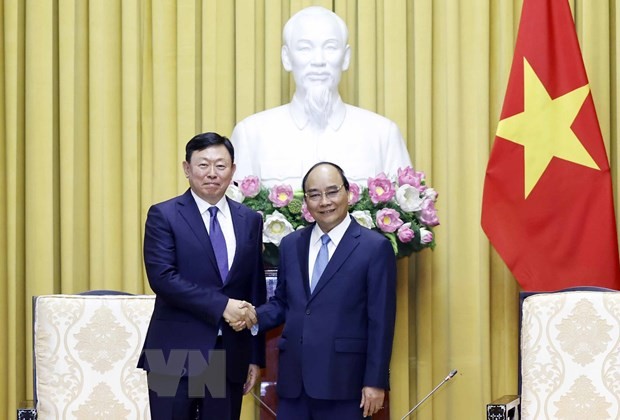 Presidente de Vietnam llama a más inversiones del grupo surcoreano Lotte - ảnh 1