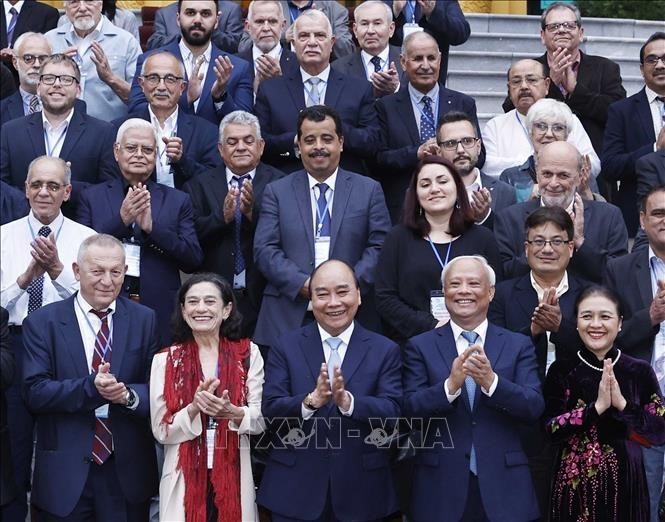 Presidente de Vietnam recibe a los delegados del 22º Congreso del Consejo Mundial de la Paz - ảnh 1