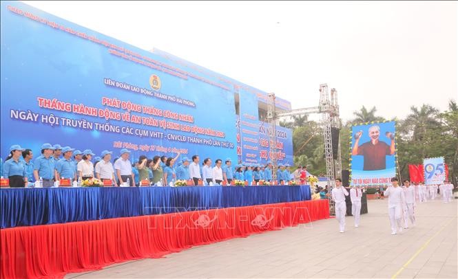 Inauguran en Ciudad Ho Chi Minh Mes de los Trabajadores 2024 - ảnh 1