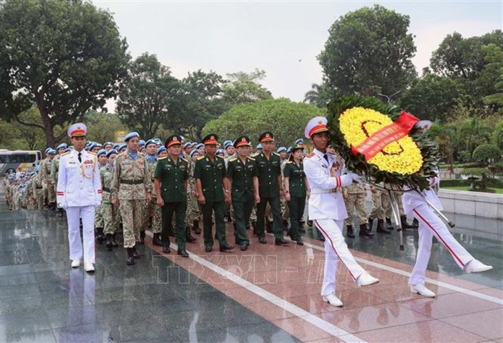 Militares vietnamitas listos para misiones de mantenimiento de paz de la ONU - ảnh 1