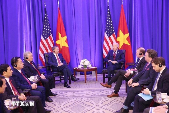 Máximo dirigente de Vietnam se reúne con presidente de Estados Unidos - ảnh 1