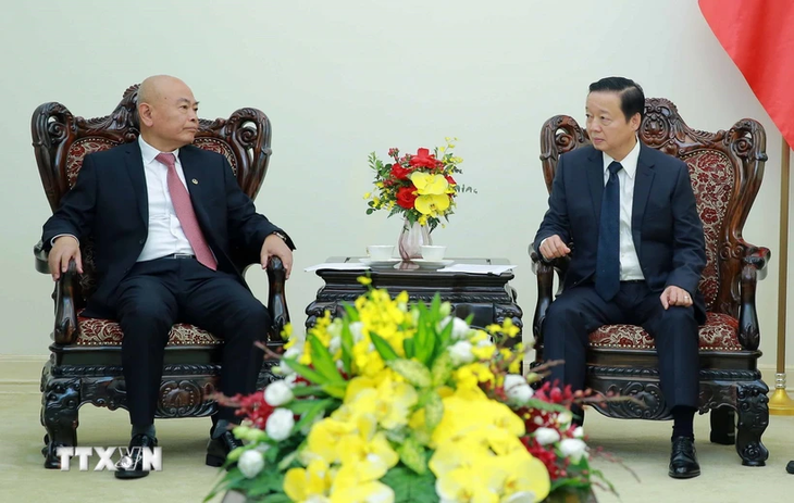 Vicepremier vietnamita recibe a presidente de Corporación Ferroviaria de China - ảnh 1