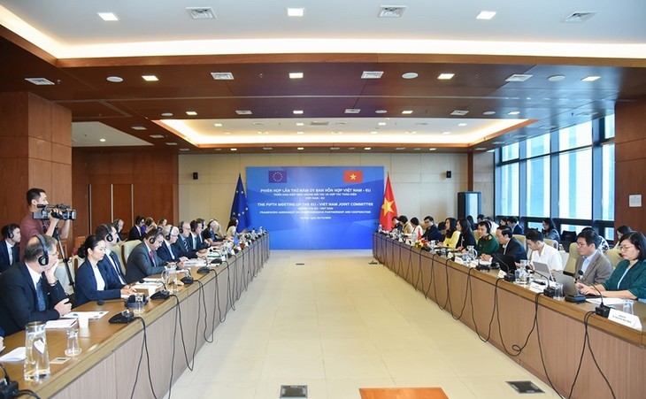 Realizan en Hanói quinta reunión del Comité Mixto Vietnam-Unión Europea - ảnh 1