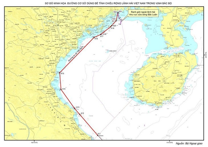 La ONU confirma el depósito por parte de Vietnam de un mapa y las coordenadas geográficas de los puntos de referencia en el Golfo de Tonkín - ảnh 1