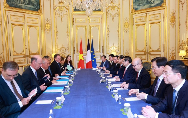 Primeros ministros de Vietnam y Francia mantienen conversaciones en París - ảnh 1
