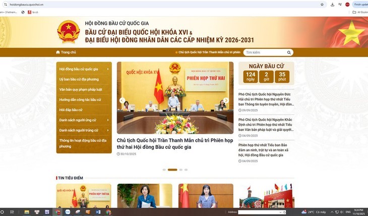 Vietnam lanza un portal digital para las elecciones de 2026 - ảnh 1