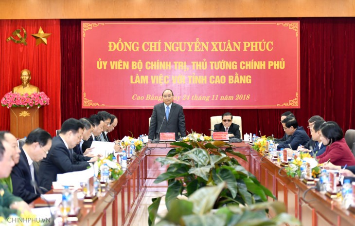 Le Premier ministre Nguyên Xuân Phuc à Cao Bang  - ảnh 1