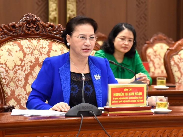 Nguyên Thi Kim Ngân à une conférence du comité du PCV pour la ville de Hanoi - ảnh 1