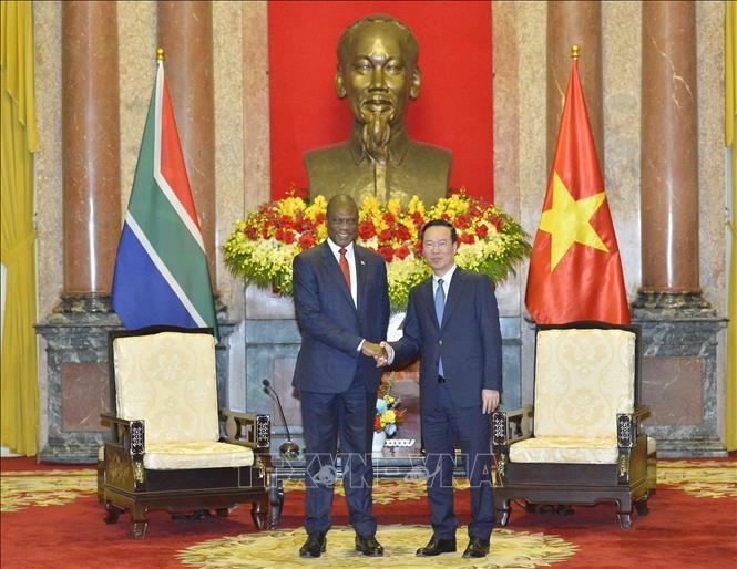 Rencontre entre Vo Van Thuong et le vice-président sud-africain Paul Mashatile - ảnh 1