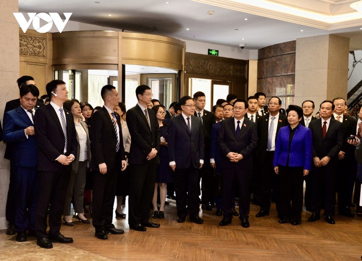 Vuong Dinh Huê visite le Centre de consultation législative Hongqiao à Shanghai - ảnh 1