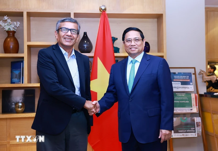 Pham Minh Chinh rencontre des dirigeants de grands groupes indiens - ảnh 1