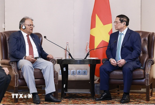 Pham Minh Chinh rencontre des dirigeants de grands groupes indiens - ảnh 2